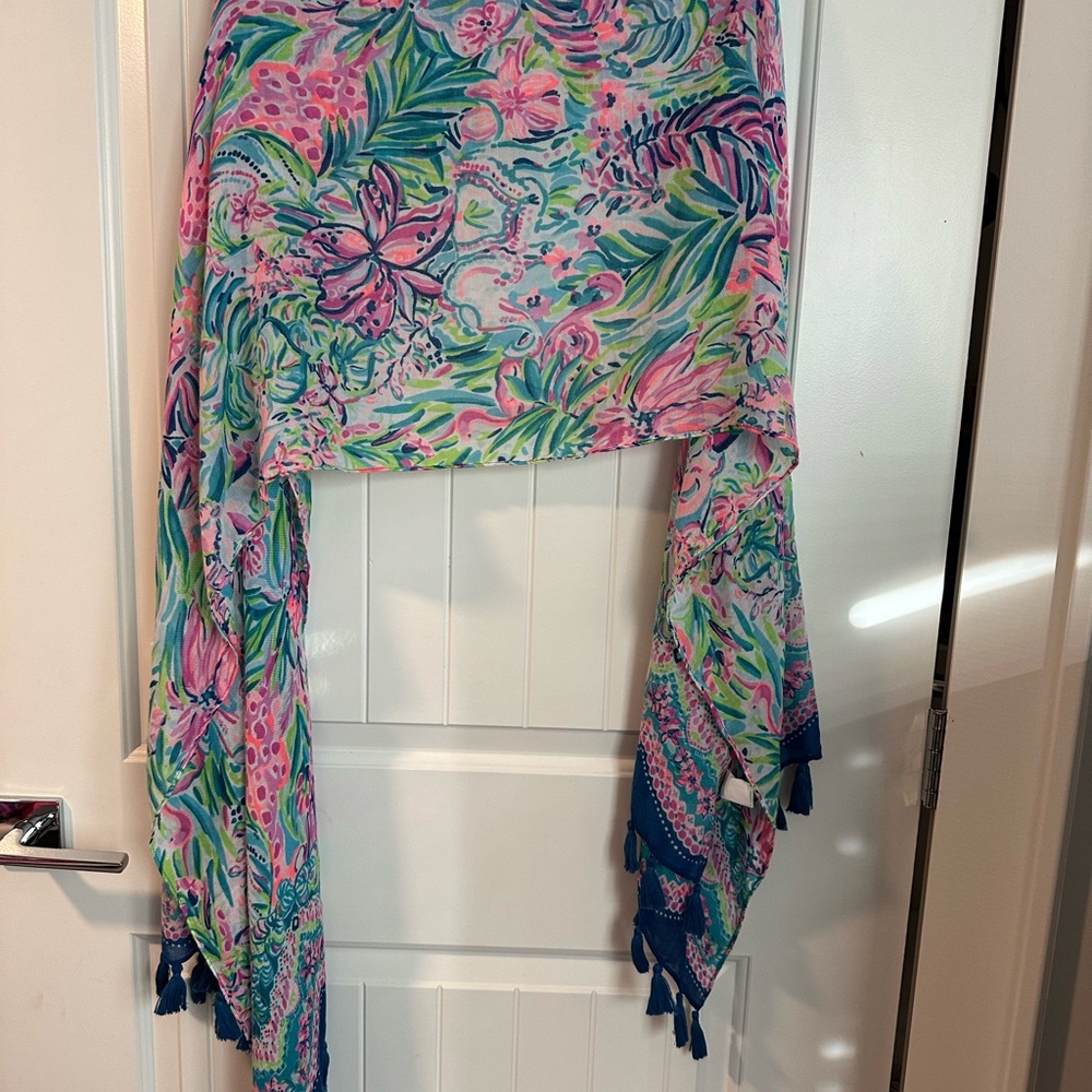 Lilly Pulitzer Colorful Floral Women's Scarf